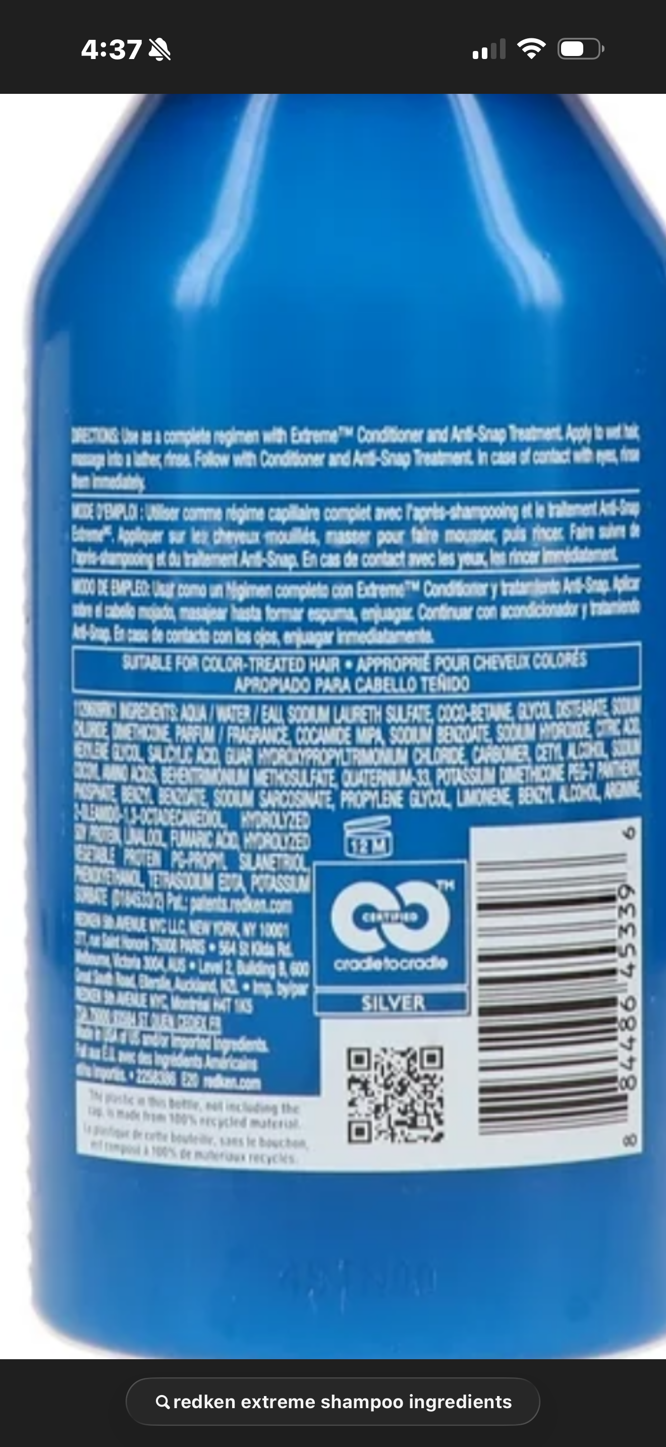 Redken extreme shampoo