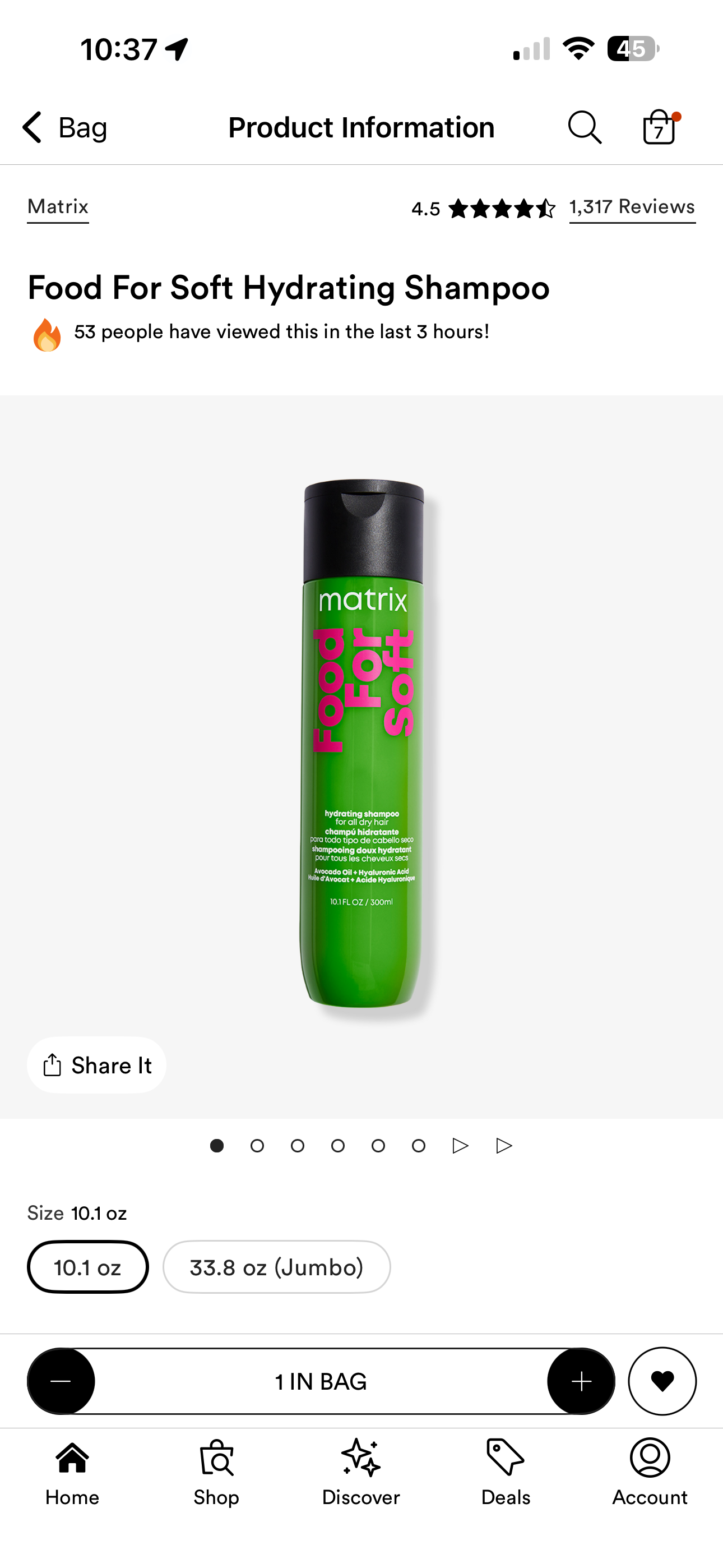 Matrix foo for soft hydrating shampoo