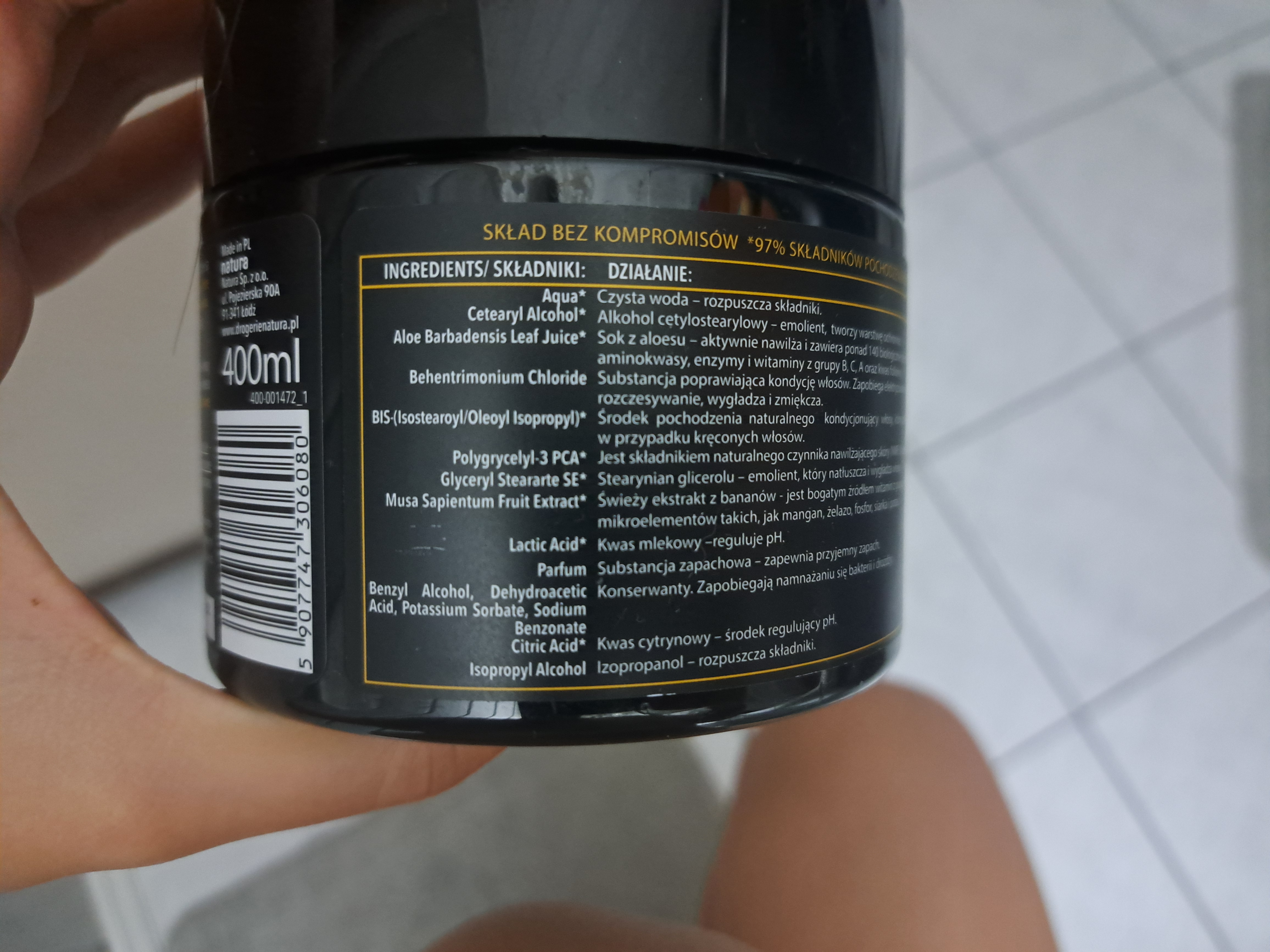 Botanic hair Food banan aloes maska