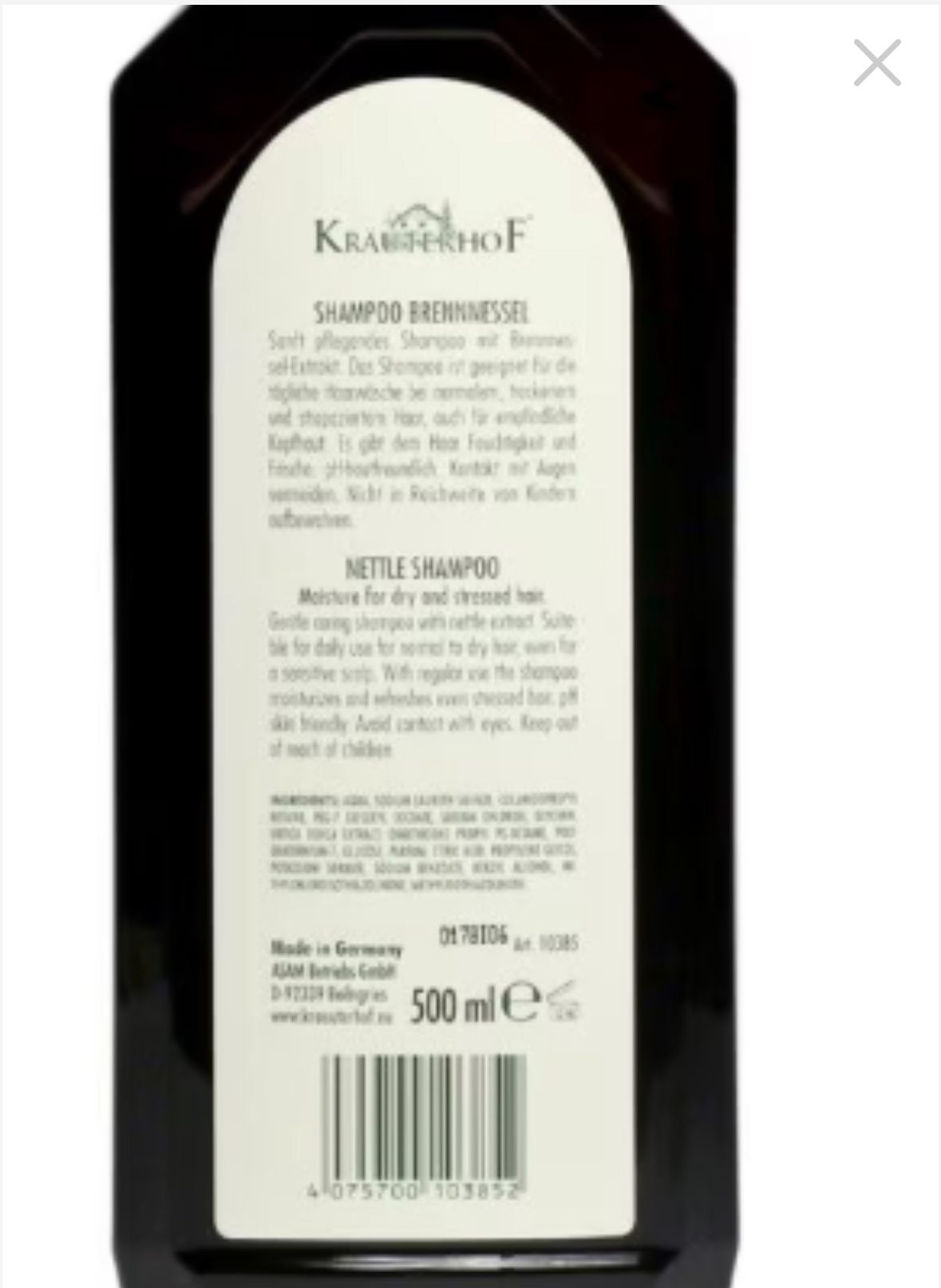 Krauterhof shampoo