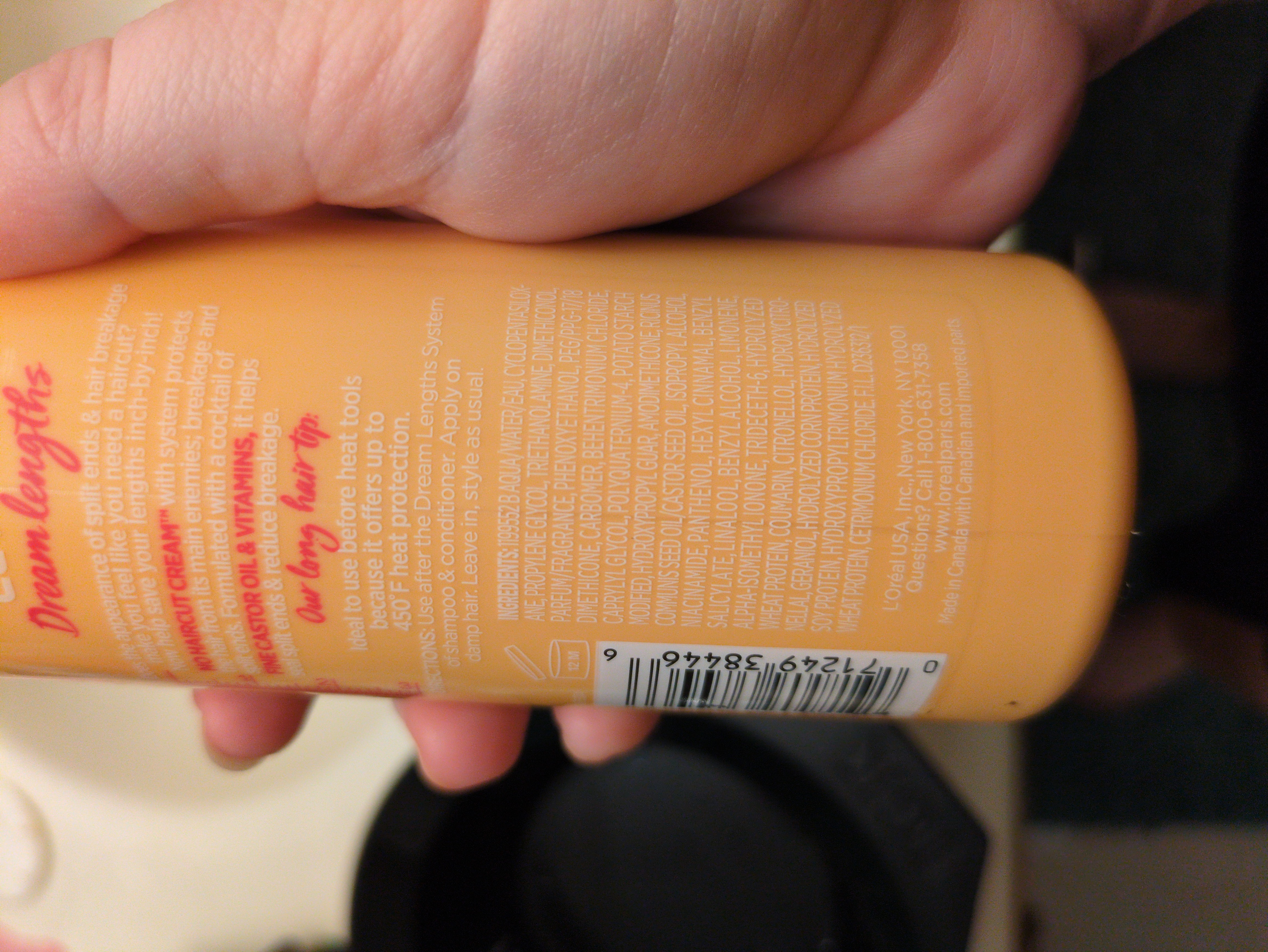 L'Oreal elvive dream lengths no haircut cream leave in conditioner