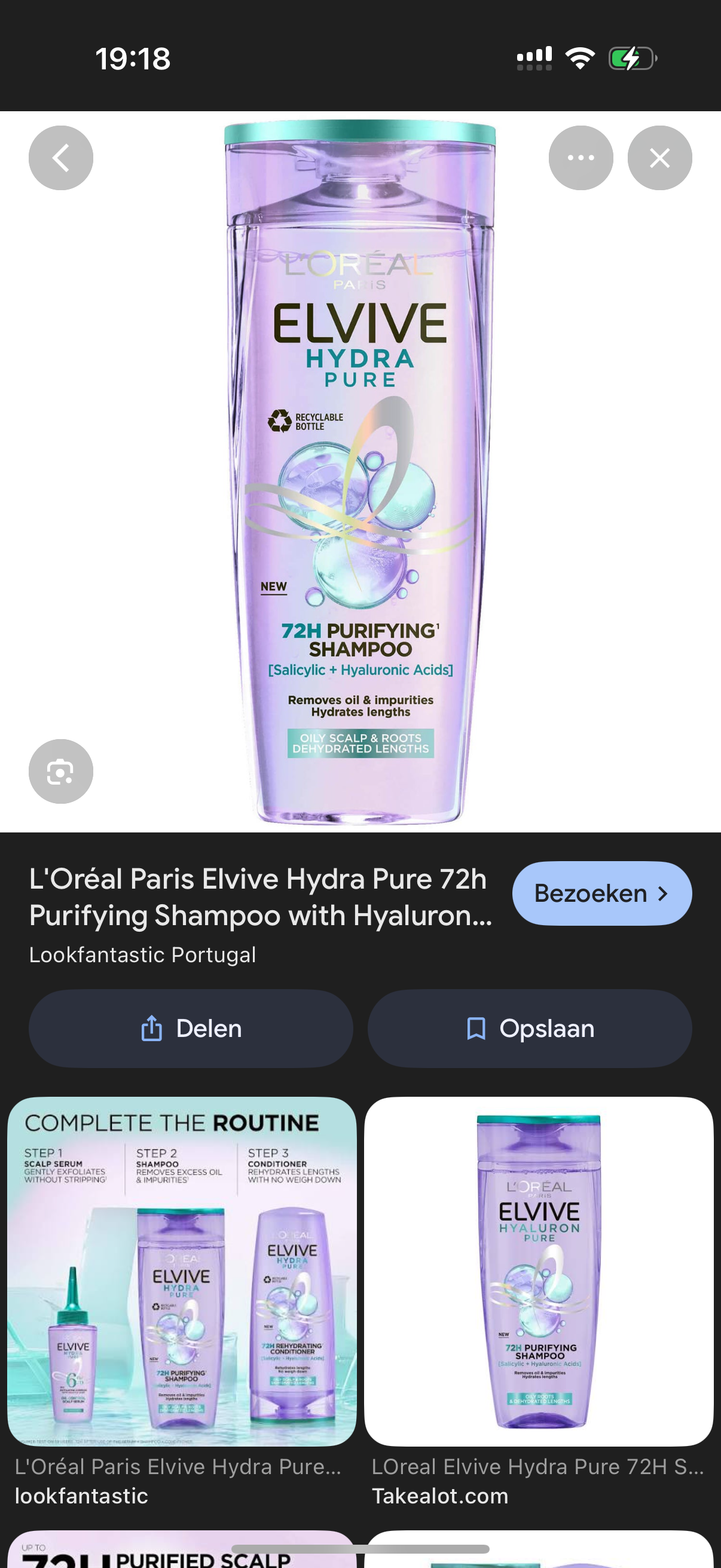 L’oreal Elvive Shampoo Hydra Pure