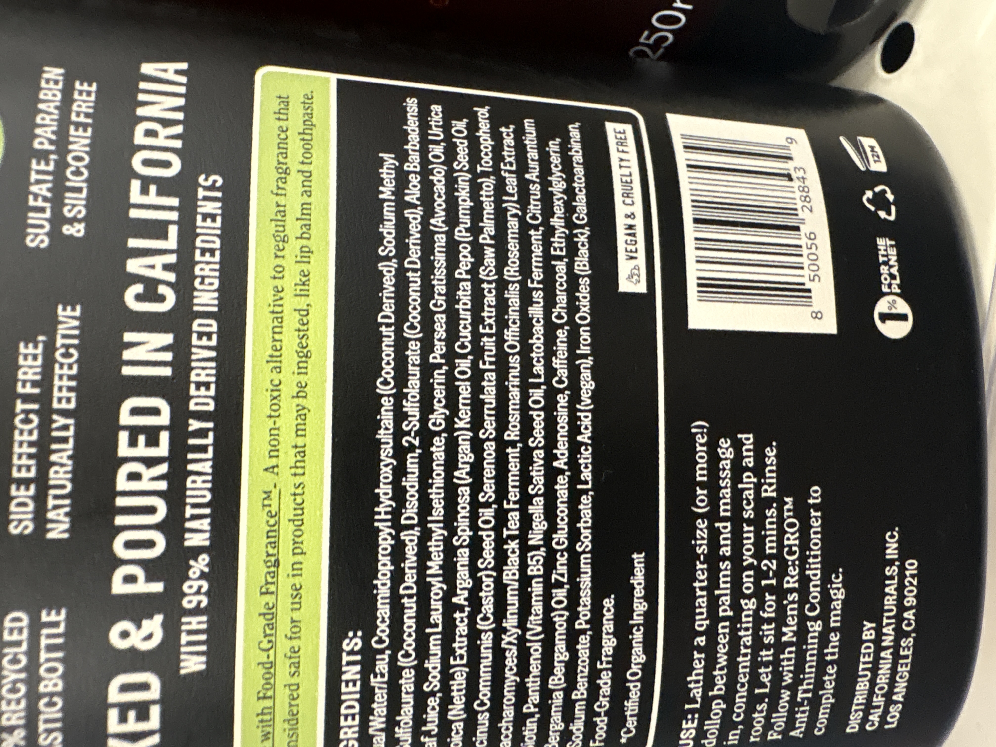 California naturals men’s grow