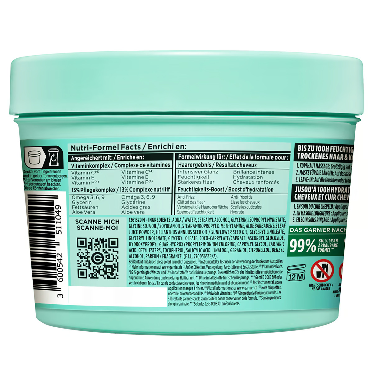 Garnier Aloe Vera Hair Food Mask