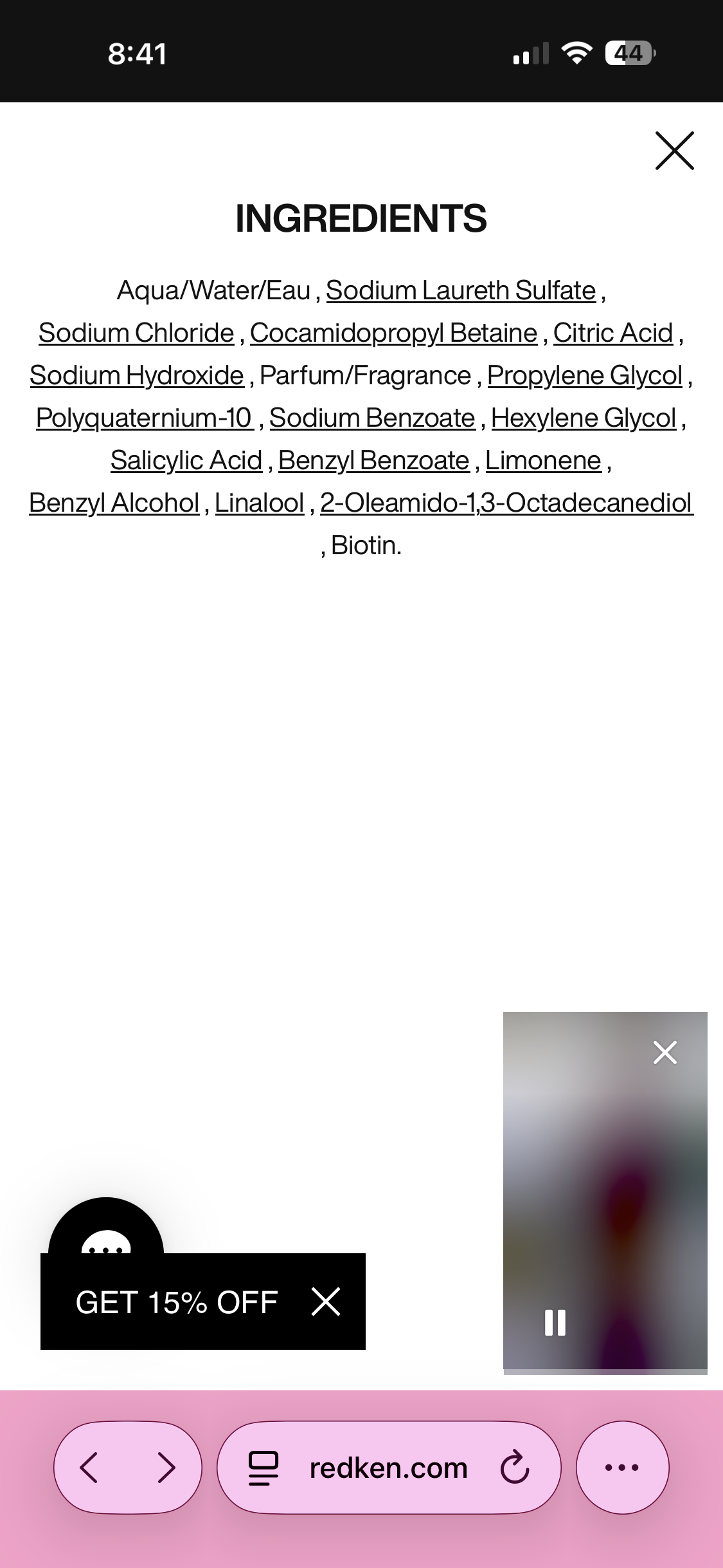 Redken extreme length