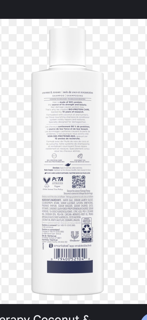 Dove Coconut & Hydration Shampoo
