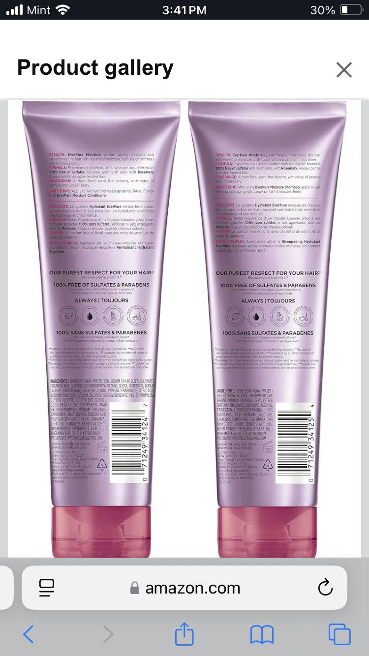 l’oréal ever pure moisture