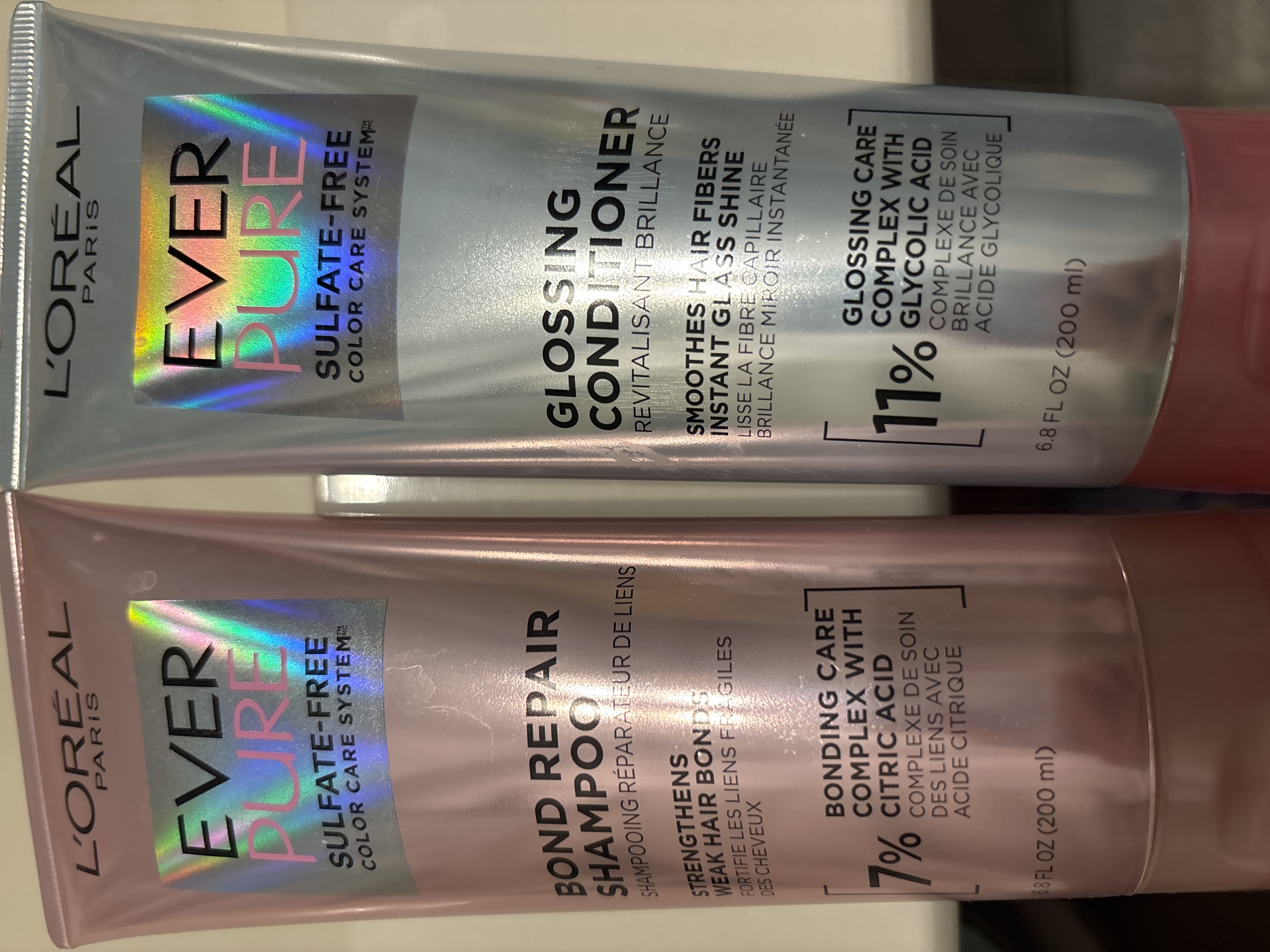 l’oréal ever pure shampoo and conditioner