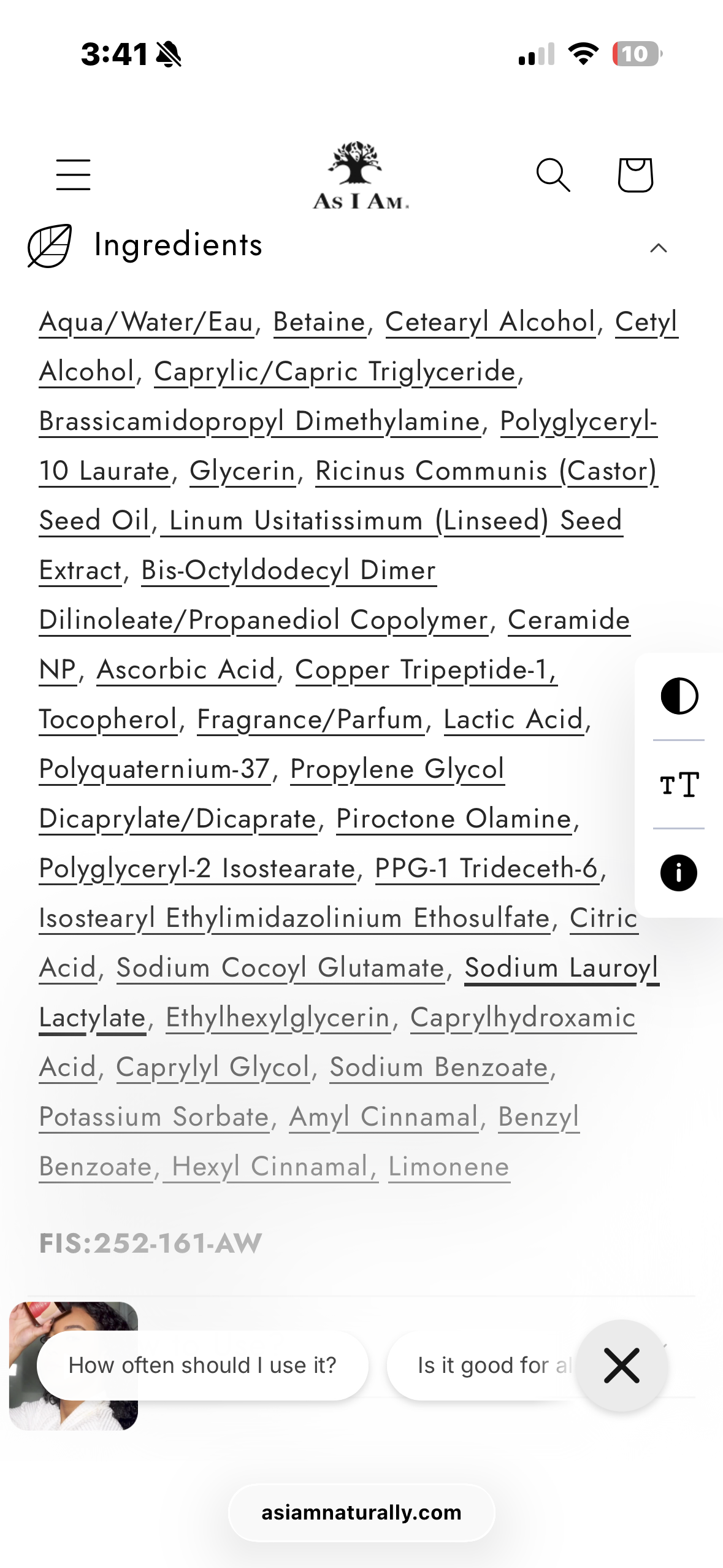 As i am black castor oil smoothie